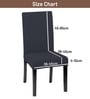 Dark Grey Polycotton Solid 14x18 Inches Chair Covers  (4 pieces)