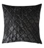 Dark Grey Textured Polyester 16 x 16 Inches Cushion Covers (Set of 2)