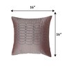Dark Grey Textured Polyester 16 x 16 Inches Cushion Cover
