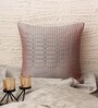 Dark Grey Textured Polyester 16 x 16 Inches Cushion Cover
