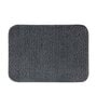Dark Grey Solid Polyester 28x20 Inches AntiSkid Bath Mat