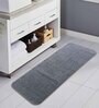 Dark Grey Solid  Polyester 59 x 24 Inches Anti-skid Bath Mats
