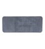 Dark Grey Solid  Polyester 59 x 24 Inches Anti-skid Bath Mats
