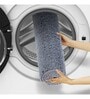 Dark Grey Solid  Polyester 59 x 24 Inches Anti-skid Bath Mats