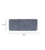 Dark Grey Solid  Polyester 59 x 24 Inches Anti-skid Bath Mats