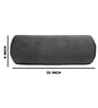 Dark Grey Solid 200 TC Velevt 2 Bolster Covers