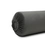 Dark Grey Solid 200 TC Velevt 2 Bolster Covers