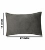 Dark Grey Solid 200 TC Velevt 2 Pillow Covers
