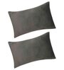 Dark Grey Solid 200 TC Velevt 2 Pillow Covers