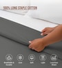 Dark Grey Solid 400 TC Cotton Double Sized Duvet Cover