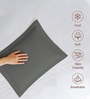 Dark Grey Solid 400 TC Cotton Standard Sized 2 Pillow Covers