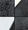 Dark Grey Solid Microfibre 17x12 Inches AntiSkid Door Mat
