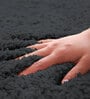 Dark Grey Solid Microfibre 17x12 Inches AntiSkid Door Mat