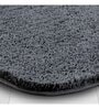 Dark Grey Solid Polyester 24x16 Inches AntiSkid Bath Mat