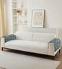 Dark Grey Solid Fur 4 Seater Non Slip L shaped Sofa Cover