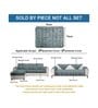Dark Grey Solid Fur 4 Seater Non Slip L shaped Sofa Cover