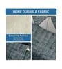 Dark Grey Solid Fur 4 Seater Non Slip L shaped Sofa Cover