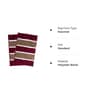Brown and Maroon Striped Polyester Blend 21x13 Inches Antiskid Bath Mat (2Pcs)