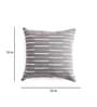 Dark Grey Striped Cotton Blend 16 x 16 Inches Cushion Cover