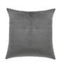 Dark Grey Velevt Solids 18x18 inches  Large Cushion Covers  (2Pcs)