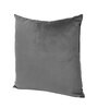 Dark Grey Velevt Solids 24x24 inches  Large Cushion Covers  (2Pcs)