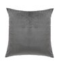 Dark Grey Velevt Solids 24x24 inches  Large Cushion Covers  (2Pcs)