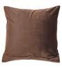 Dark Grey Velvet Floral 16x16 inches Cushion Covers (Set of 1)