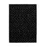 Dark Grey Woolen Hand Woven  Geometric 5x7Feet Carpet