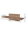 Dark Oak Engineered Wood Wall Shelf