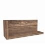 Dark Oak Engineered Wood Wall Shelf
