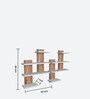 Dark Oak Engineered Wood Wall Shelf