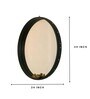 Green Leather Creations Wall Mirror