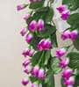 Dark Pink Polyester Artificial Creeper Without Pot