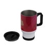 Dark Pink Shade Text Printed Steel Tumbler