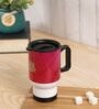 Dark Pink Shade Text Printed Steel Tumbler
