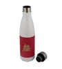 Dark Pink Shade Text Printed Steel Water Bottle 600ml