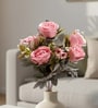Dark pink Silk Rose Silk Bunch Single Stem Flower