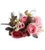 Dark pink Silk Rose Silk Bunch Single Stem Flower