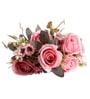 Dark pink Silk Rose Silk Bunch Single Stem Flower