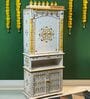 Dark Polish Sheesham & MDF Wooden Temple in Home & Office