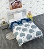 Dark Sapphire Microfiber Floral 120 Gsm Single Kids Comforter