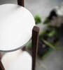 Dark Wooden Finish Round Double Decker Planter Stand