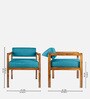 Darlene Arm Chair In Blue Colour