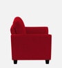 Daroo Velvet 1 Seater Sofa in Berry Maroon Colour