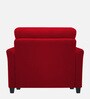 Daroo Velvet 1 Seater Sofa in Berry Maroon Colour