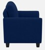 Daroo Velvet Fabric 1 Seater Sofa In Blue Colour