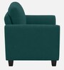 Daroo Velvet Fabric 1 Seater Sofa In Teal Green Colour