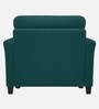 Daroo Velvet Fabric 1 Seater Sofa In Teal Green Colour