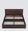 Darren King Size Bed in Reddica Walnut Matte Finish with Box Storage
