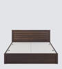 Darren King Size Bed in Reddica Walnut Matte Finish with Box Storage